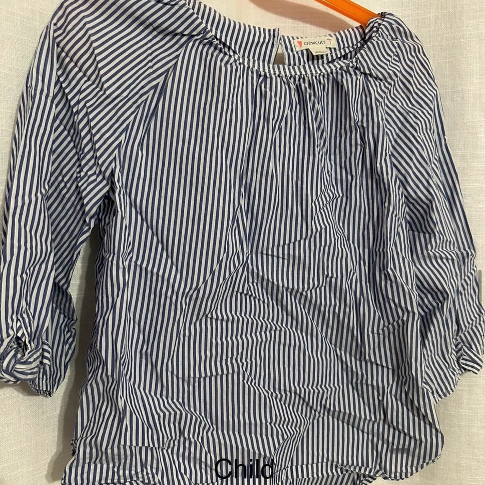 Crewcuts Blue Striped girls Top